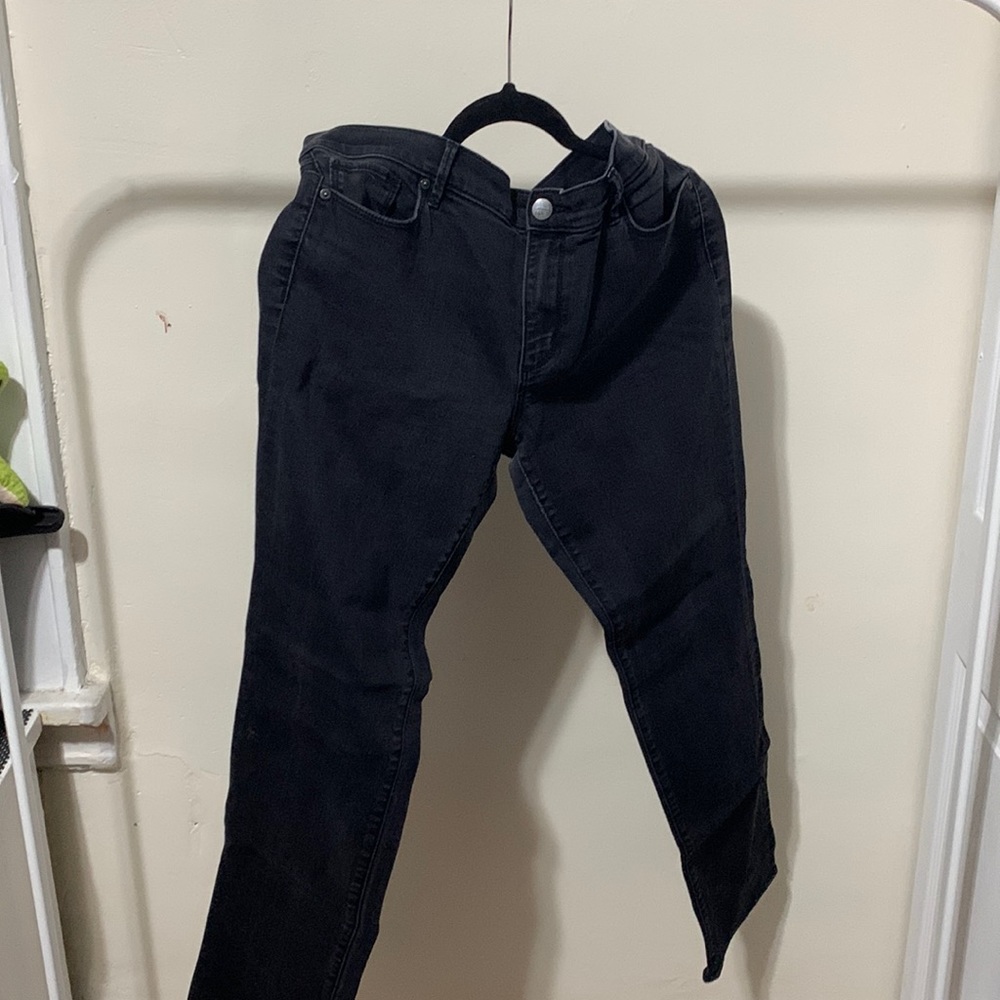 Ann Taylor Loft modern Straight Washed Black Jean